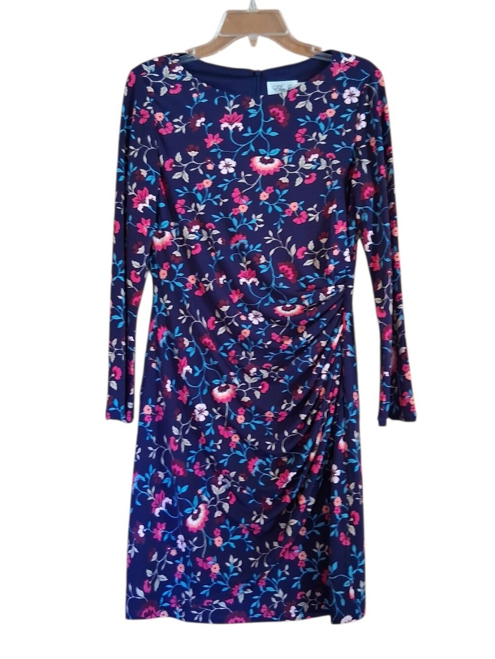Eliza J Floral Long Sleeve Short Dress Size 12 Petite